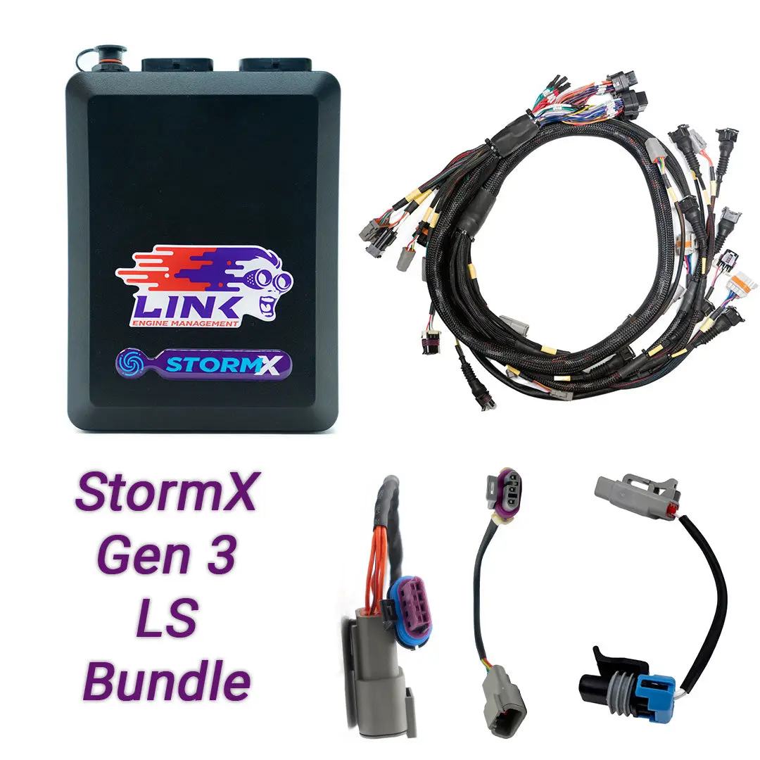 Link Engine Management Gen3 Ls Cable Throttle Bundle: G4x Stormx Ecu + Ls Engine Harness Bundle 1