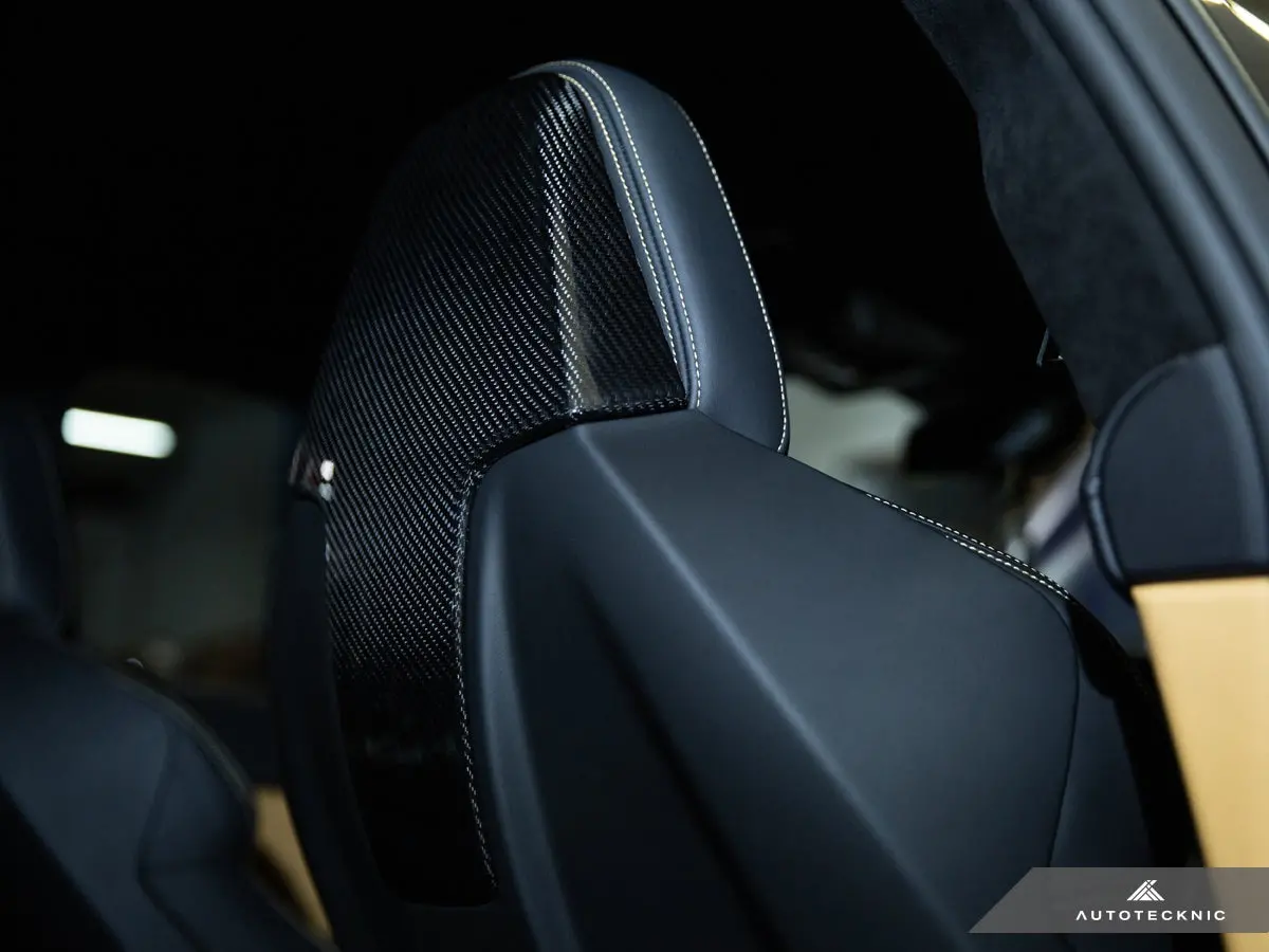 Autotecknic Dry Carbon Seat Back Cover Set - G87 M2 2