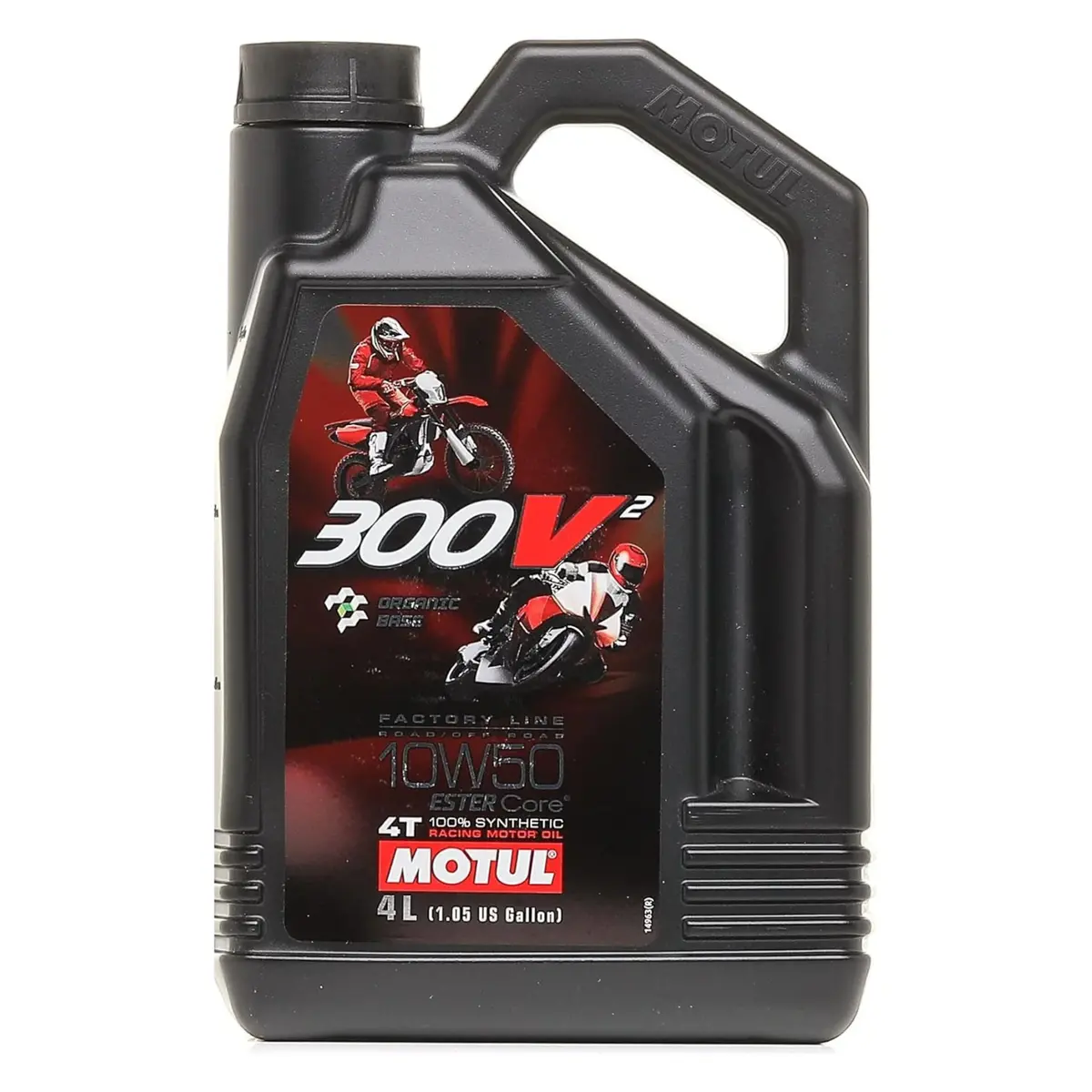 Motul 10W50 300V² Factory Line Road Racing Off Road 10W-50 Motor Oil Synthetic 4-Stroke Oil 4L & 1L 1
