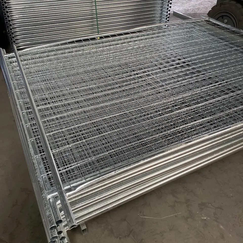 Kang Fencing 240 X 210Cm Galvanised Steel Temp Fence Panels, 2.5 Mm Wire Dia. 1