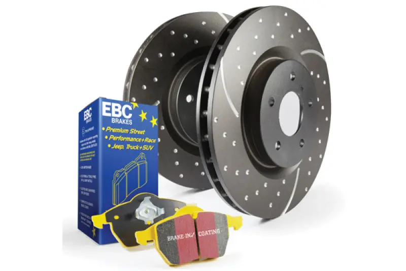 Ebc Yellowstuff High-Performance Brake Kit – S5 Series Pads With Grooved Gd Rotors 1