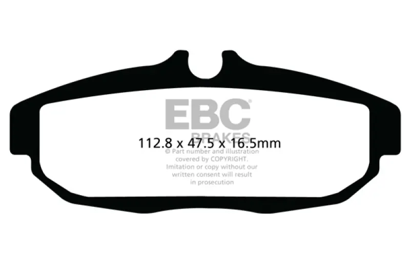 Ebc Redstuff High-Performance Rear Brake Pads For 2012 Ford Mustang Shelby Gt500 (5.8L Supercharged) 1