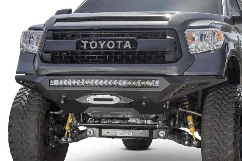 Addictive Desert Designs Stealth Fighter Front Bumper For 2014+ Toyota Tundra – Winch-Ready, Sensor-Compatible 1
