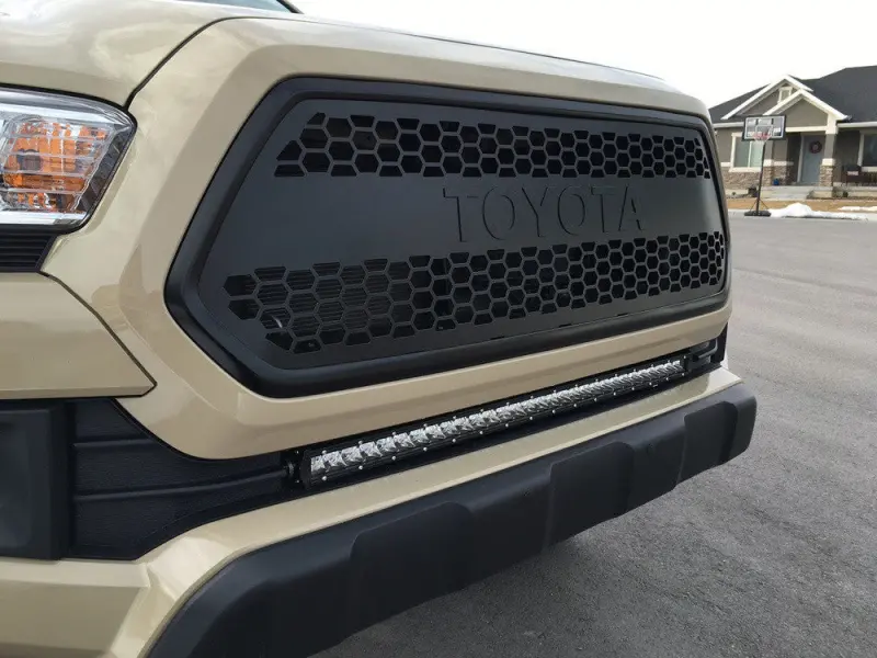 Cali Raised Slim 32-Inch Lower Bumper Light Bar Kit For 2016–2023 Toyota Tacoma 1