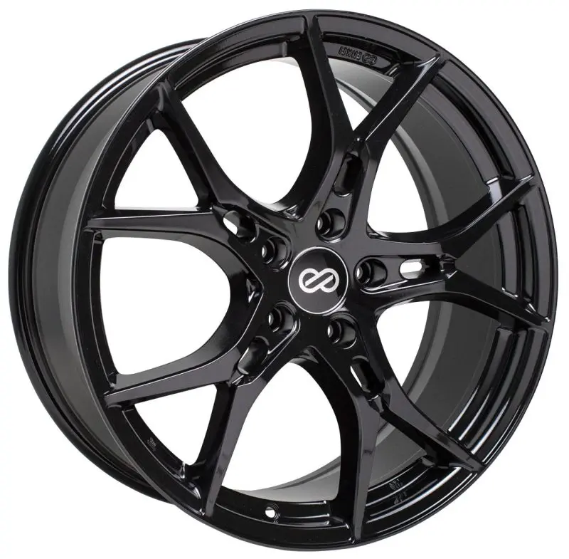 Enkei Vulcan Gloss Black Alloy Wheel – 18×8.0", 40Mm Offset, 5×120 Bolt Pattern, 72.6Mm Bore 1