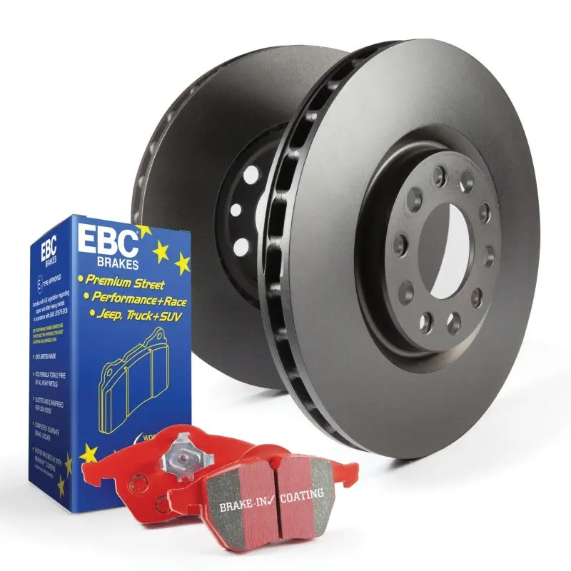Ebc Redstuff High-Performance Brake Kit – S12 Pads + Rk Drilled & Slotted Rotors 1