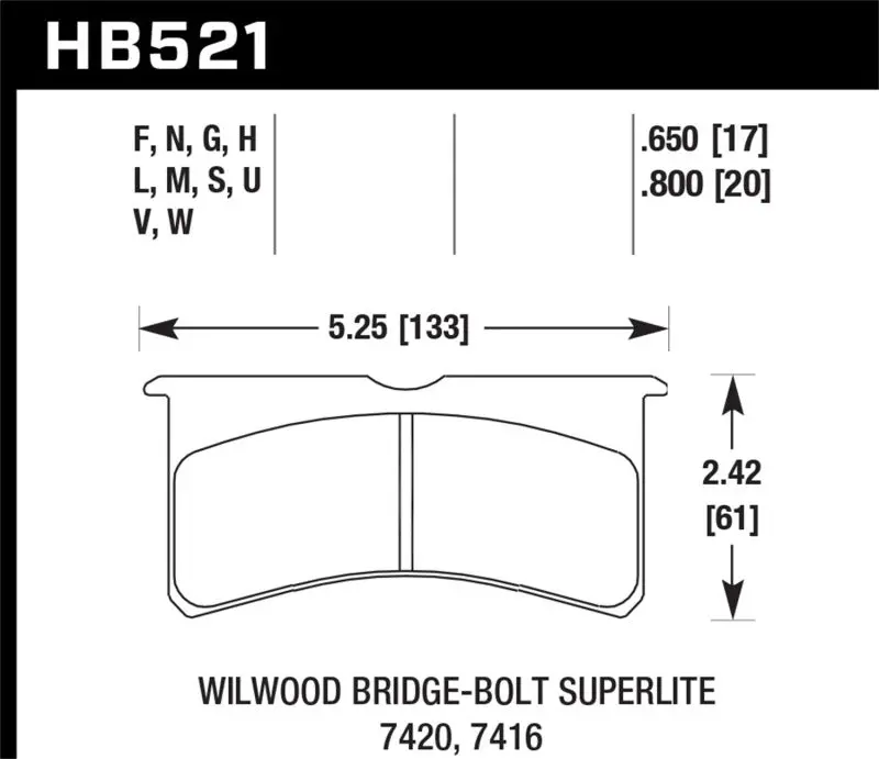 Hawk Er-1 Endurance Racing Brake Pads – Designed For Wilwood Motorsport Calipers 1