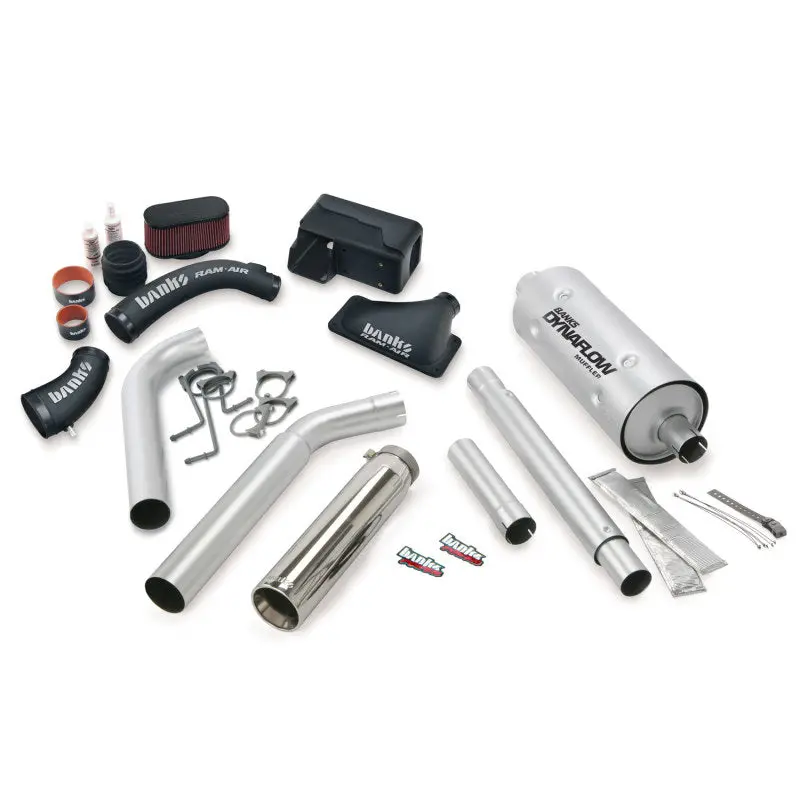 Banks Power Stinger Exhaust Bundle For 2016–2017 Ford 6.8L Motorhome – Stainless Steel Single Exit With Chrome Tip 1
