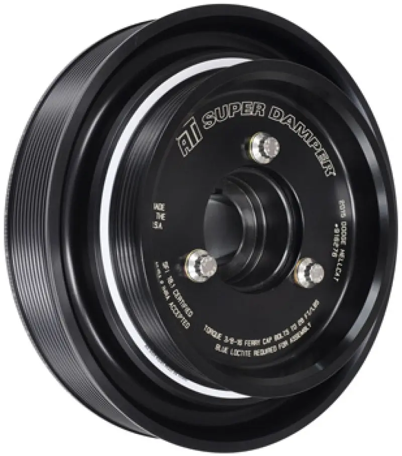 Ati Super Damper – 5.67In Aluminum Harmonic Balancer, 6-Groove, For 2005–2010 Dodge 6.1L Hemi (392/426), Non-Vvt, 3-Ring Design 1