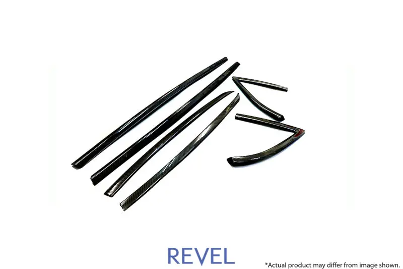 Revel Gt Dry Carbon Fiber Door Window Molding Kit – 6-Piece Set For 2020 Toyota Gr Supra 1