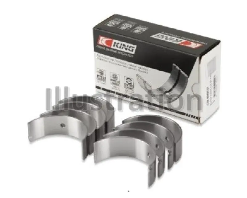 King Engine Bearings Connecting Rod Bearing Set – +0.50Mm Oversize For Isuzu 4Je1 / 4Jc1 / 4Jd1 / D201 / 4Ja1 Engines 1