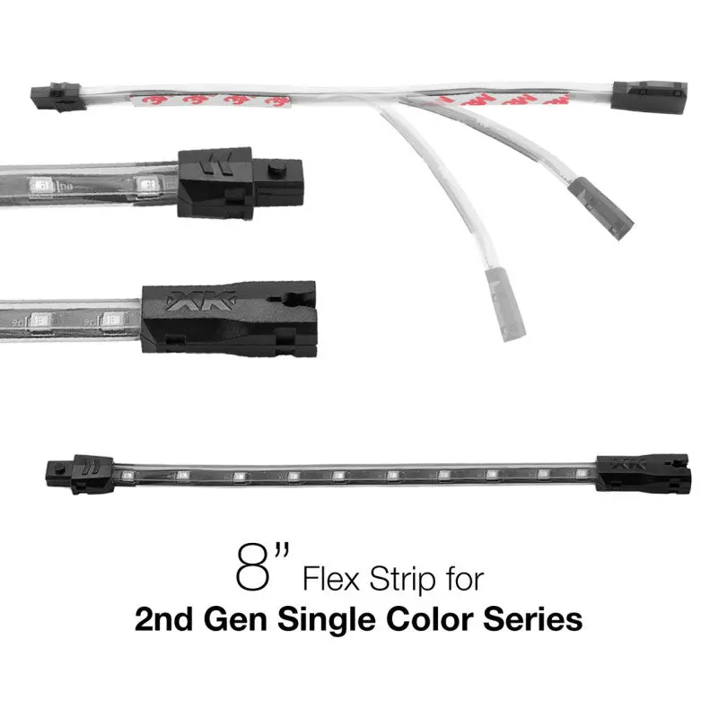 Xk Glow Single Color 8In Flex Strip Single Color Blue - 2Nd Gen 1