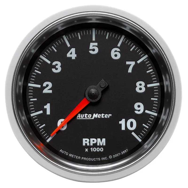 Autometer Gs 3-3/8In 10000 Rpm In-Dash Tachometer Gauge 1