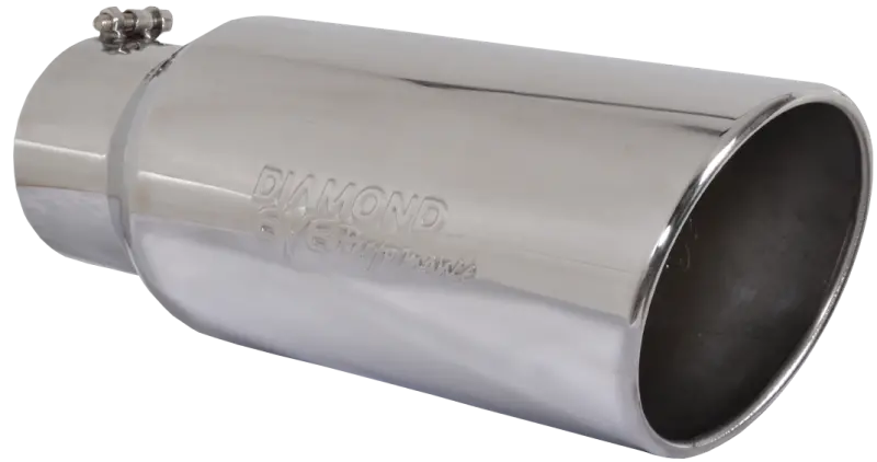 Diamond Eye Bolt-On Rolled Angle Exhaust Tip – 4" To 7" Diameter, 18" Length, 15° Cut 1