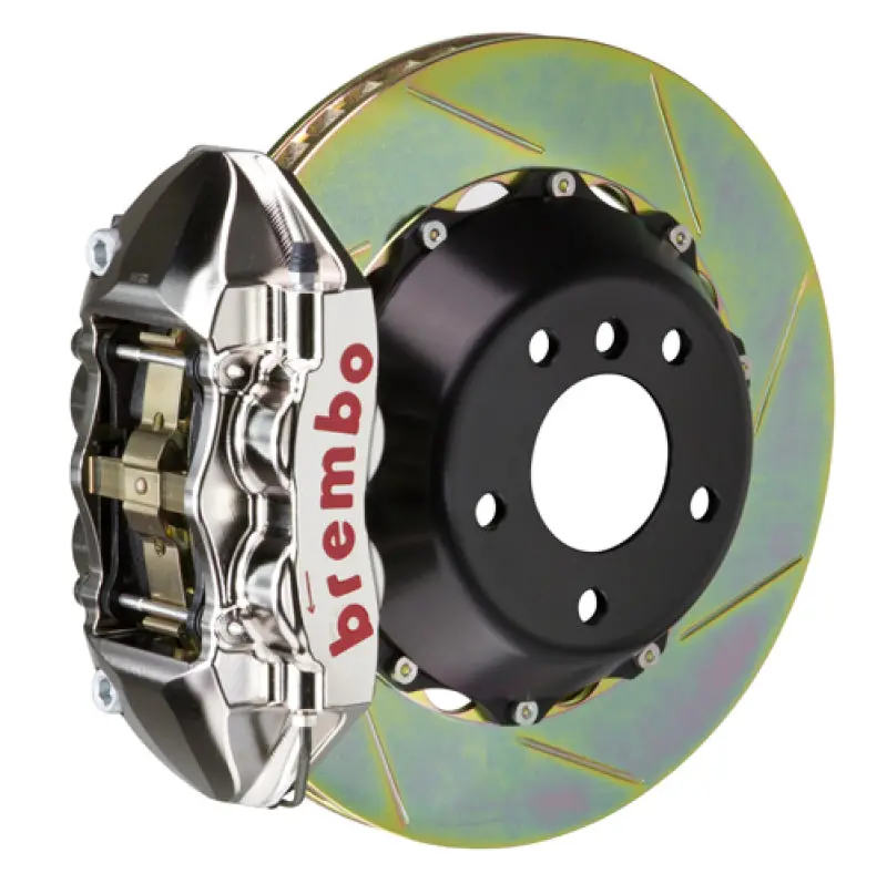 Brembo 15-23 Mustang Rear Gtr Bbk 4 Piston Billet 380X28 2Pc Rotor Slotted Type1 - Nickel 1