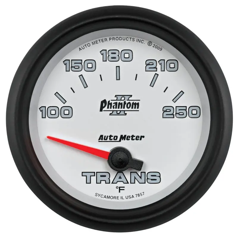Autometer Phantom Ii Electric Transmission Temperature Gauge – 2-5/8", 100–250°F 1