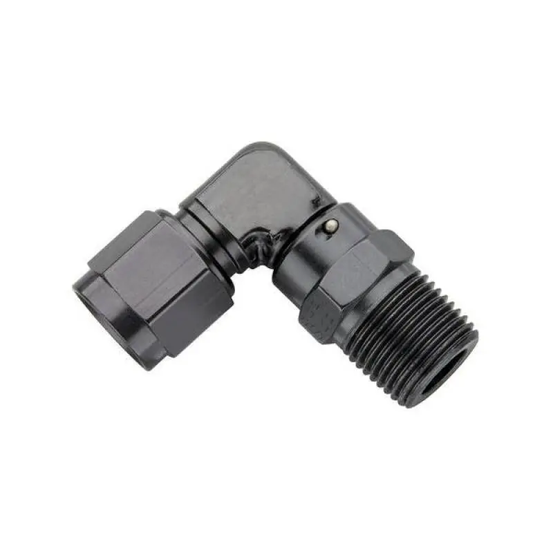 Fragola -12An Female Swivel To 3/4In Npt 90° Black Fitting For Fuel & Oil Systems 1