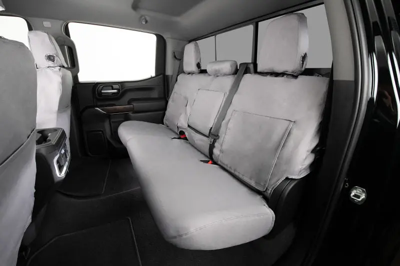 Covercraft Seatsaver Custom Seat Covers — Gray Polycotton, Front Row, 2007–2009 Dodge Nitro 1