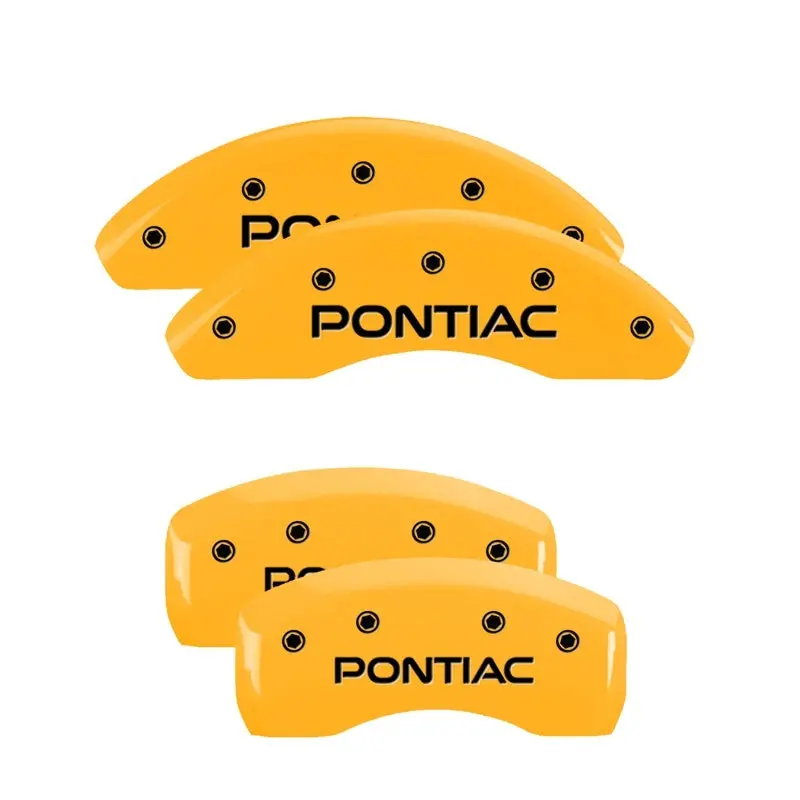 Mgp Front Set 2 Caliper Covers Engraved Front Mgp Red Finish Silver Ch 1