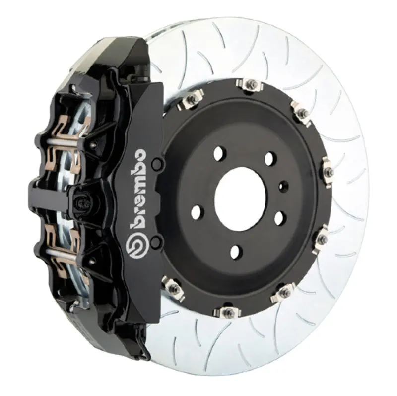 Brembo Front Brake Kit For 2017–2020 Ford F-150 Raptor – 6-Piston Gt Calipers, 380Mm Two-Piece Slotted Rotors, Type-3 Black Finish 1