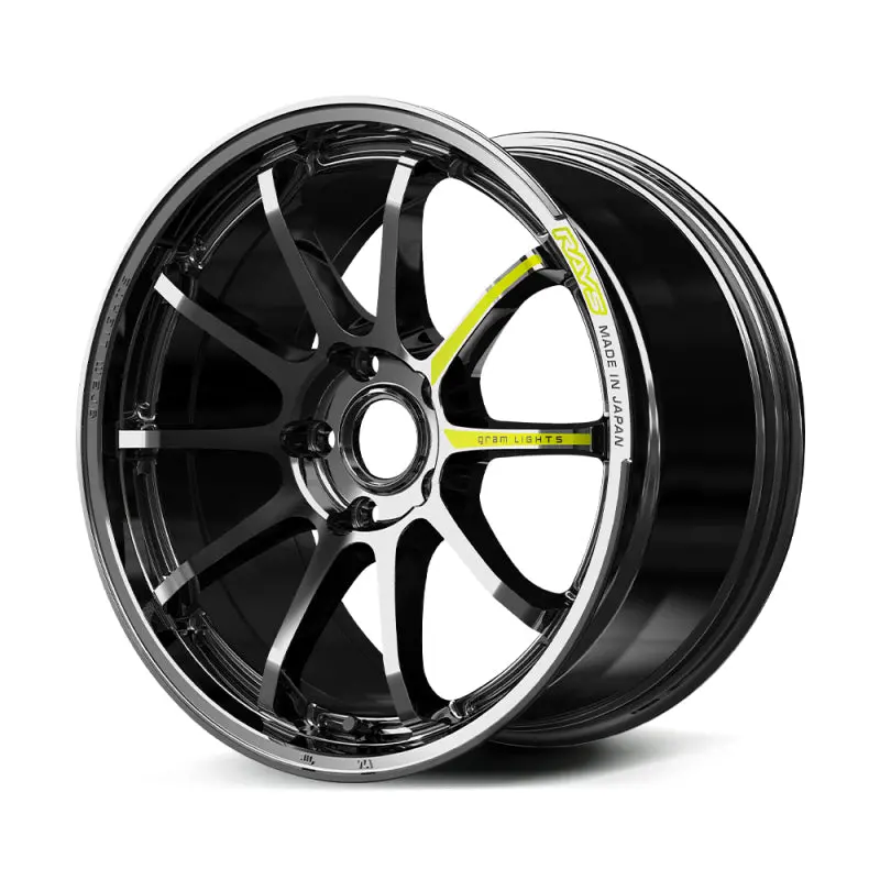 Gram Lights 57Nr Limited Edition Forged Alloy Wheel – 18×8.5", +45 Offset, 5×100 Pcd, Rays Black Metal Coat 1