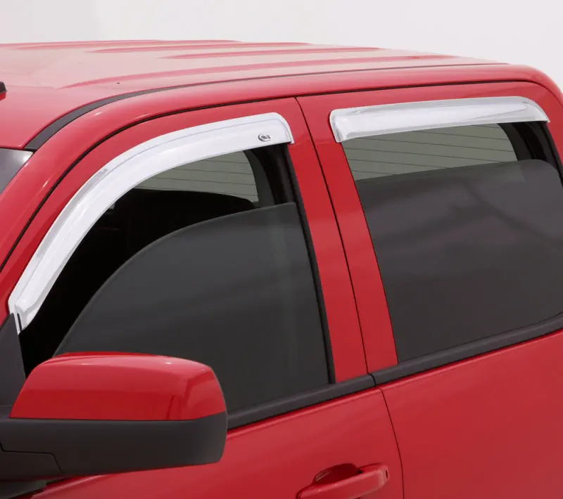 Avs Chrome Ventvisor Window Deflectors For 2015–2018 Cadillac Escalade – Front & Rear, 4-Piece 1