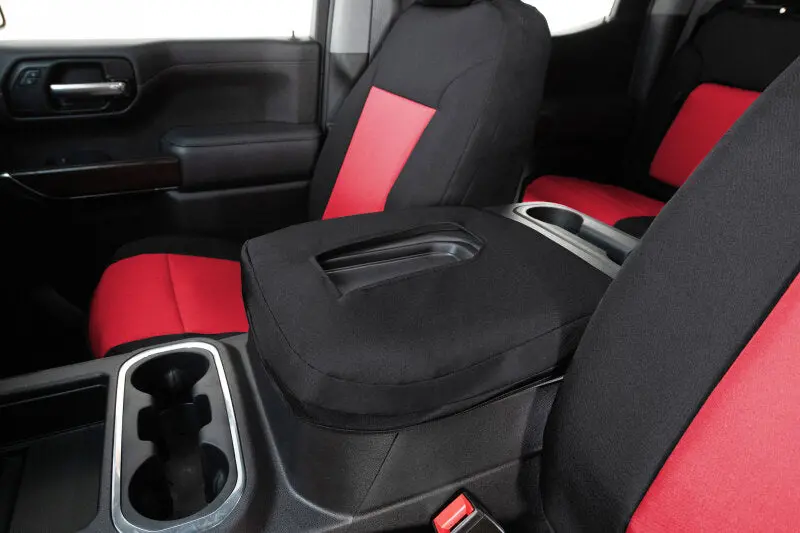 Covercraft Endura Precisionfit Second-Row Seat Covers For 2019–2024 Toyota Rav4 – Red/Black 1