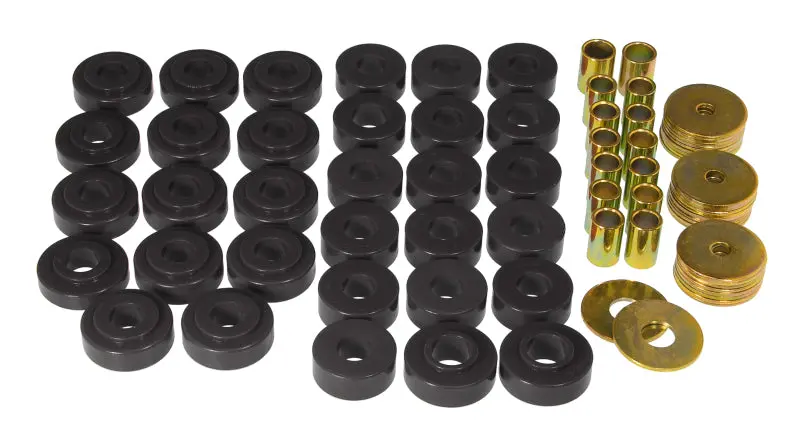 Prothane Black Body Mount Kit For 1965–1967 Gm Full-Size Hardtops 1