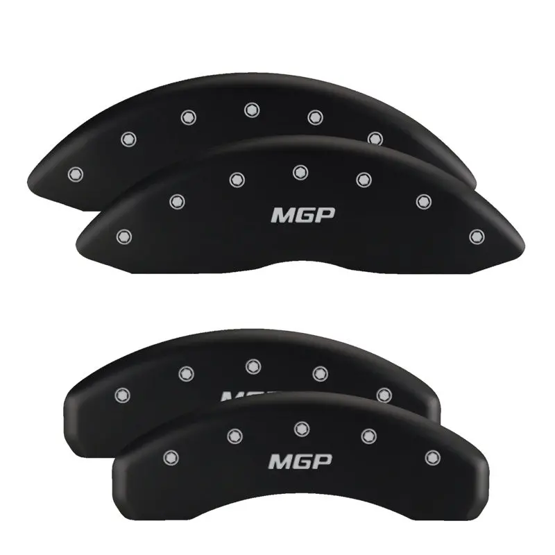 Mgp Engraved Black Caliper Covers – Front Pair With Silver Accent Lettering 1