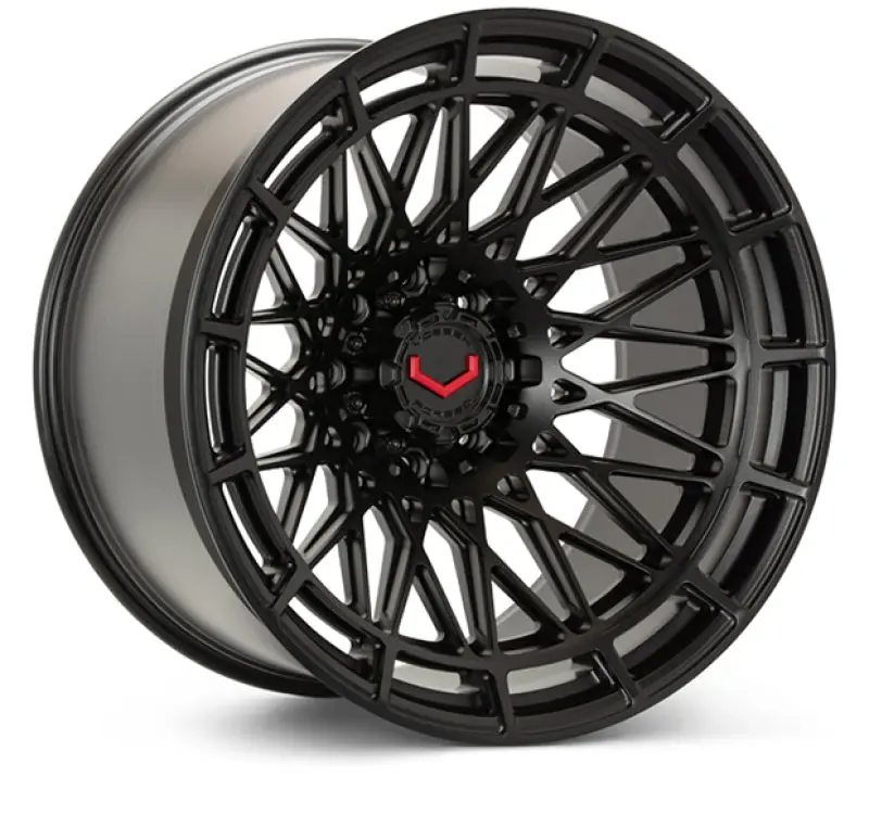 Vossen Lcx-03 22X10-Inch Satin Black Forged Wheel — 8X180 Bolt Pattern, Et18 Offset, Super Deep Lip 1