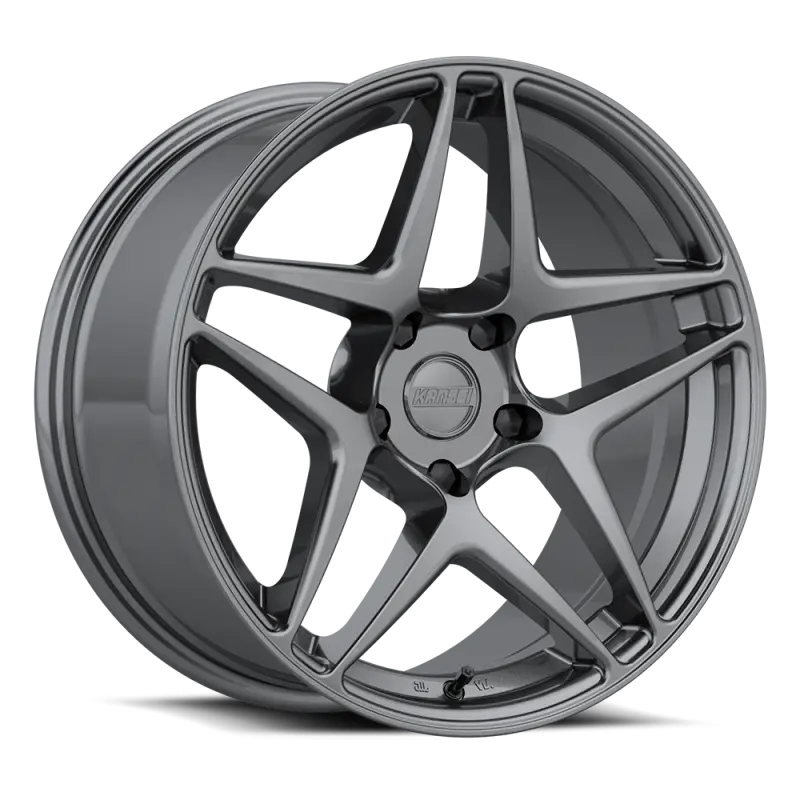 Kansei K15G Astro Gunmetal Alloy Wheel – 18X9.5 Inches, 5X100 Bolt Pattern, 35Mm Offset, 73.1Mm Center Bore 1