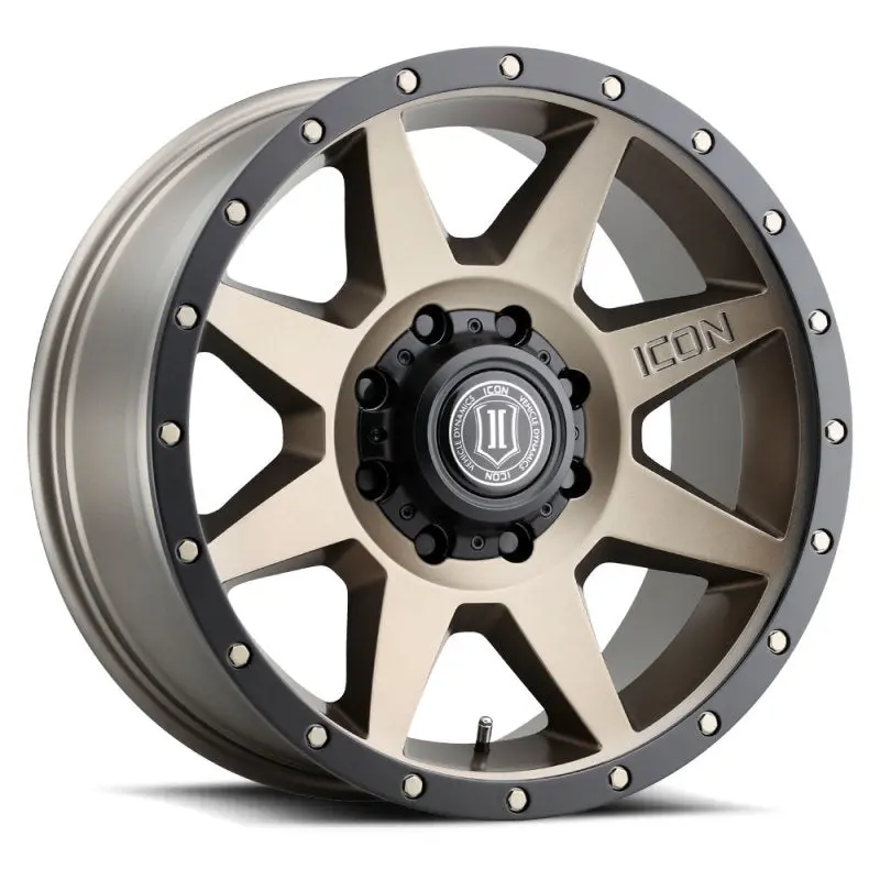 Icon Rebound Bronze Off-Road Wheel – 20X9", 8X170 Bolt Pattern, 6Mm Offset, 5.25" Backspace 1