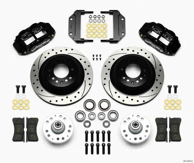 Wilwood Superlite 6R Front Hub & Rotor Kit – 12.88" Drilled, Magnum Force Drop Spindle Compatible 1