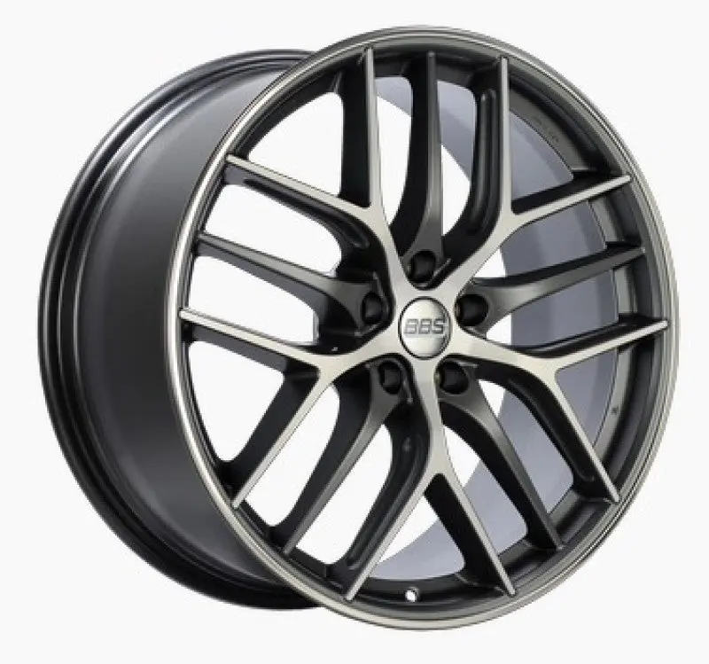 Bbs Cc-R Forged Alloy Wheel – 20X9.5 Inches, 5X112 Bolt Pattern, Et42 Offset, Satin Graphite With Diamond-Cut Face 1