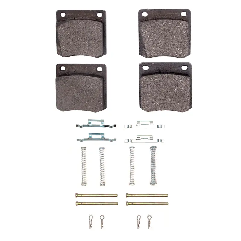 R1 Rear Semi-Metallic Brake Pad & Hardware Kit For 1979–1981 Nissan 280Zx 1