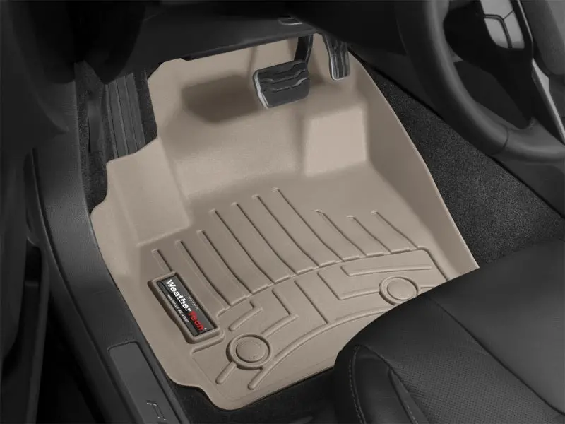 Weathertech Front Floorliners – Tan Custom Molded Floor Mats For 2008–2013 Cadillac Cts 1