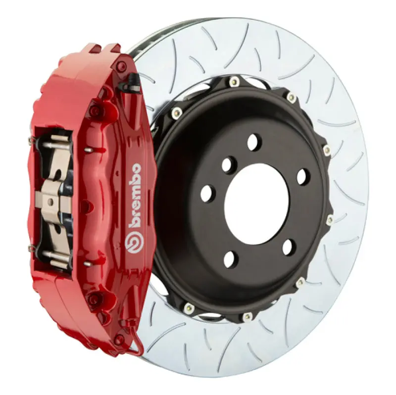 Brembo Gt Front Big Brake Kit For 2001–2007 Mercedes-Benz C-Class (Including Amg) – Slotted Two-Piece Rotors, 355×32 Mm, Red Finish 1