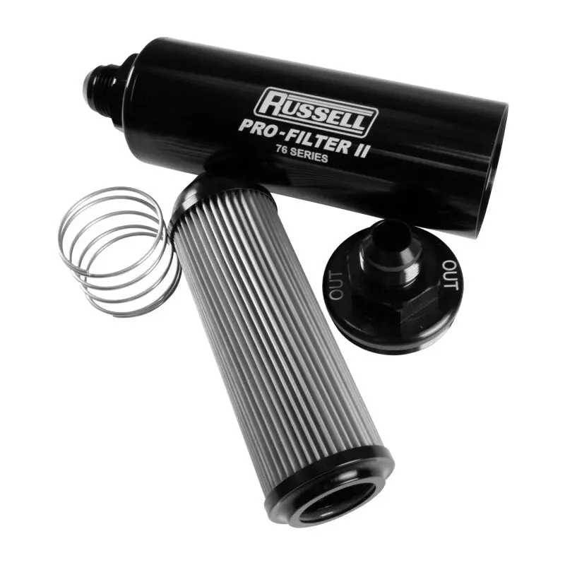 Russell 76-Series Pro-Filter Assembly – 12An, 40-Micron Inline Fuel Filter 1