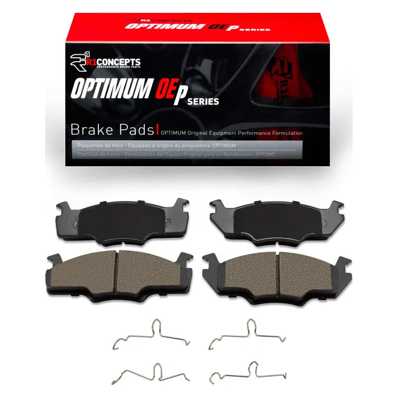 R1 Front Brake Pad & Hardware Kit For 1980–1984 Volkswagen Rabbit Pickup – Oe-Style Optimum Performance 1