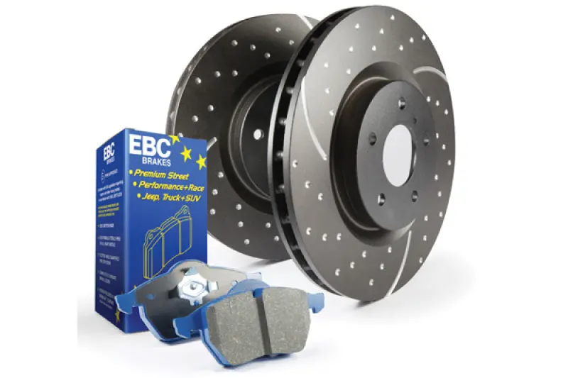 Ebc Street Spec S6 Brake Kit – Bluestuff Pads + Gd Drilled & Slotted Rotors 2