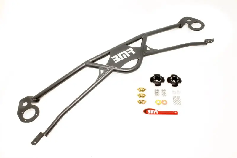 Bmr Front Strut Tower Brace For 2010 Chevrolet Camaro (5Th Gen) – 4-Point Design, Black Hammer Tone Finish 1