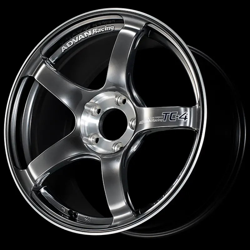 Advan Tc-4 Se Forged Alloy Wheels – 17X7.5", +35 Offset, 4X100 Pcd, 63Mm Center Bore, Racing Hyper Black & Diamond Cut Finish 1