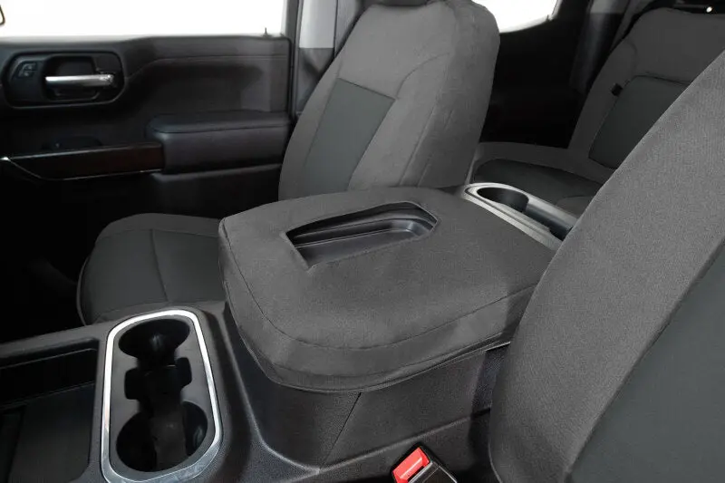 Covercraft 15-24 Ford Transit Endura Precisionfit Custom Front Row Seat Covers - Silver/Charcoal 1