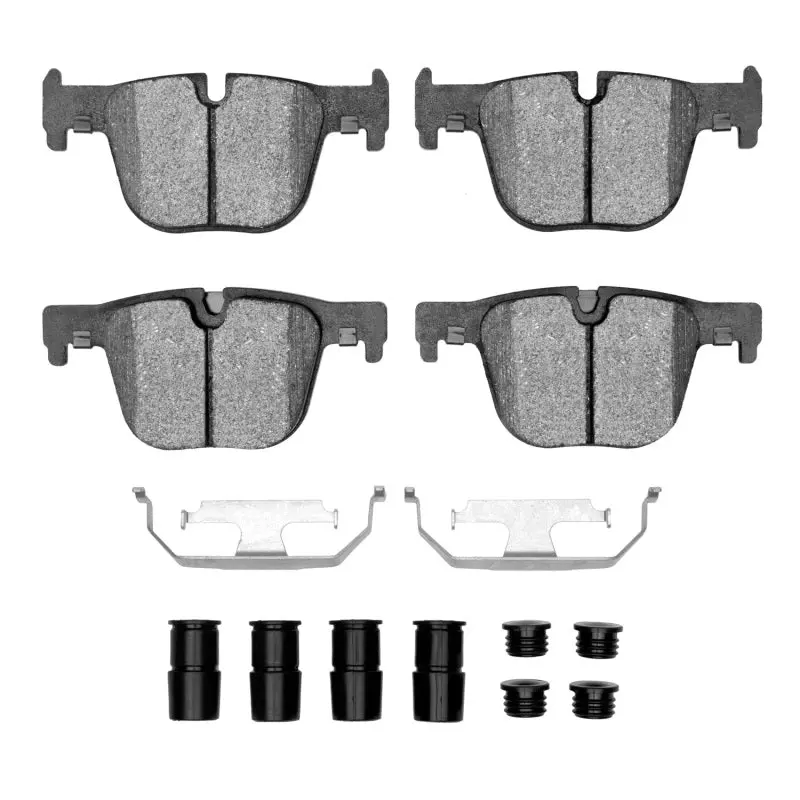 R1 Rear Semi-Metallic Brake Pad & Hardware Kit For 2012–2020 Bmw 330I 1