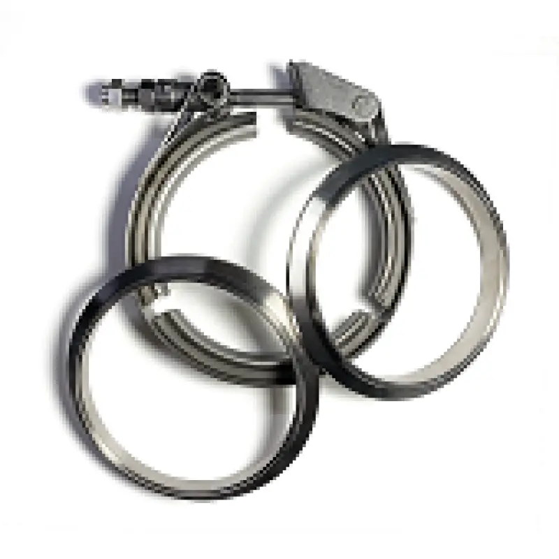 Stainless Bros 3.0-Inch Ss304 V-Band Quick-Release Clamp Assembly – Includes 2 Flanges & 1 Clamp 1
