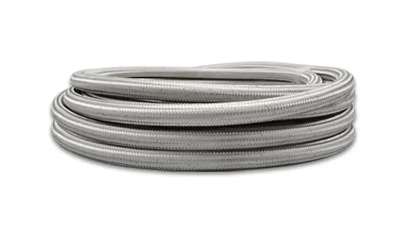 Vibrant Ss Braided Ptfe-Lined Flex Hose – -10An Fitting, 20-Foot Roll 1